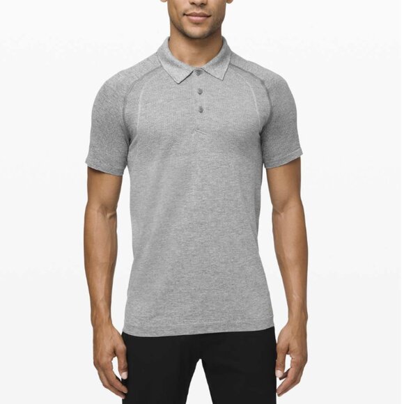 Lululemon Metal Vent Tech Polo 2.0 Slate / White (First Release) Gray Sz Medium - Picture 1 of 12